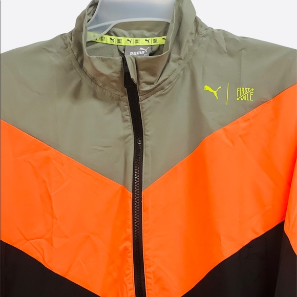 PUMA First Mile Train Woven 1/2 Zip Jacket Windcell Running Jacket Mens Size S - Picture 7 of 10